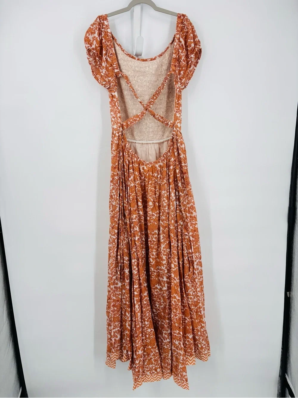 Free People ultraviolet orange cotton maxi dress - Picture 5 of 6